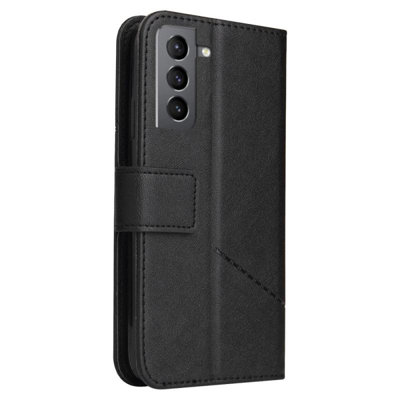 Capa Flip Para Samsung Galaxy S22 5G Couro Sintético Gq.utrobe