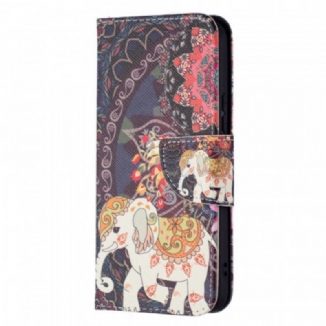 Capa Flip Para Samsung Galaxy S22 5G Elefante Indiano