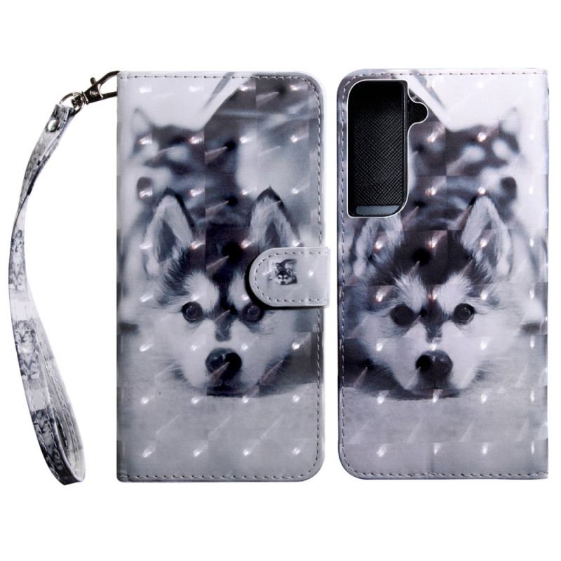 Capa Flip Para Samsung Galaxy S22 5G Gustavo. O Cachorro