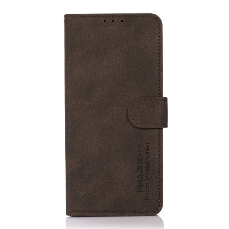 Capa Flip Para Samsung Galaxy S22 5G Khazneh Textura Efeito Couro