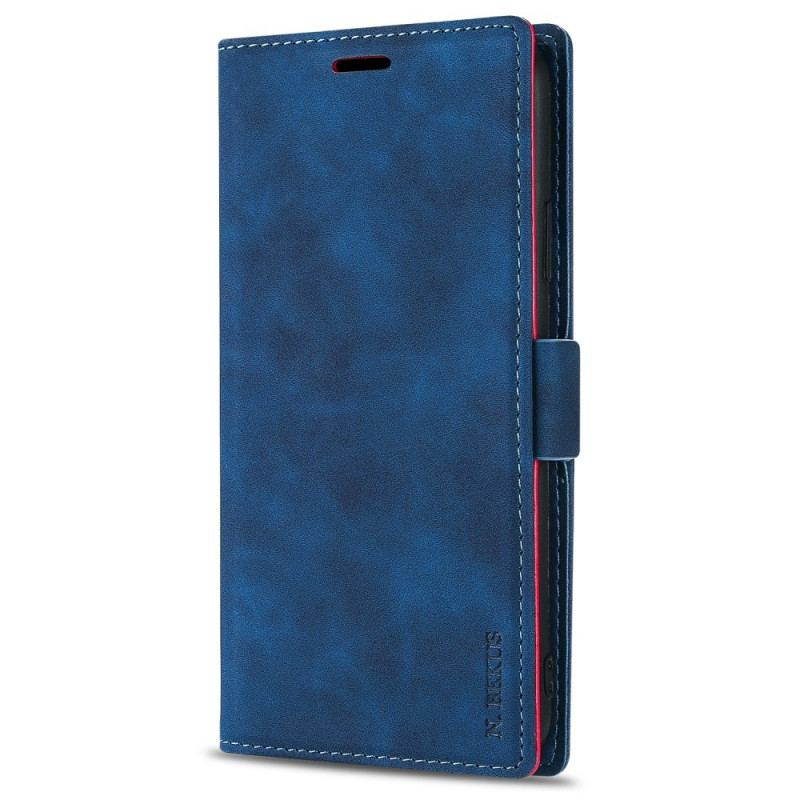 Capa Flip Para Samsung Galaxy S22 5G Ln.bekus Efeito Couro