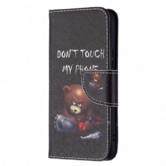 Capa Flip Para Samsung Galaxy S22 5G Urso Perigoso