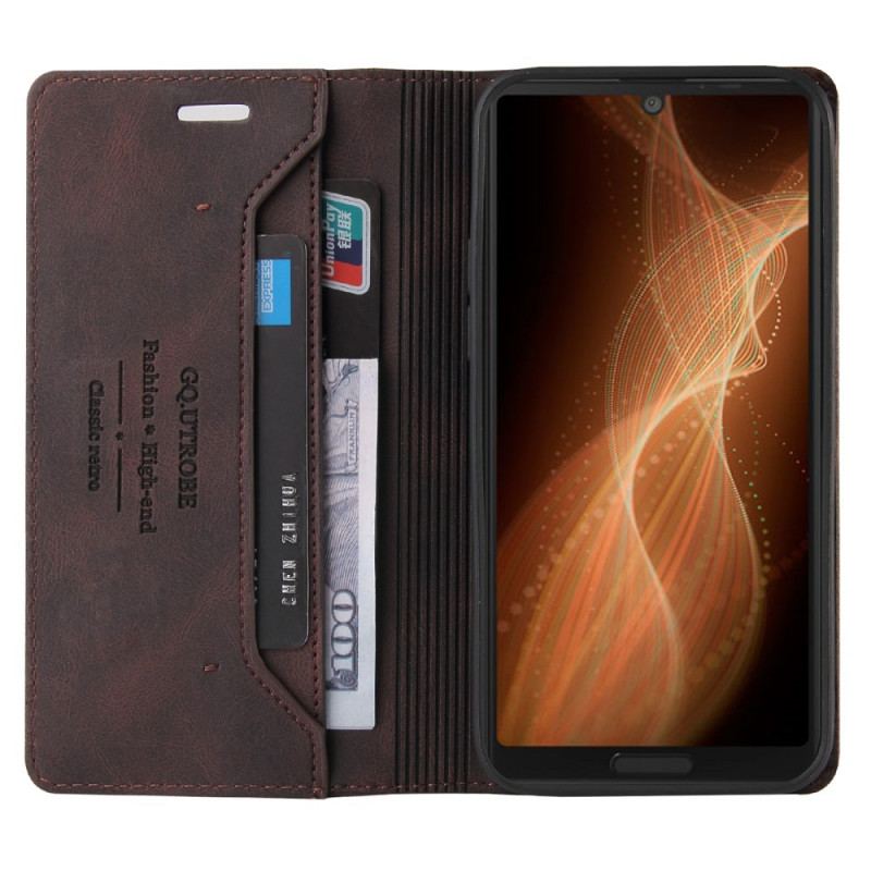 Capa Folio Para Samsung Galaxy S22 5G Couro Sintético Gq.utrobe