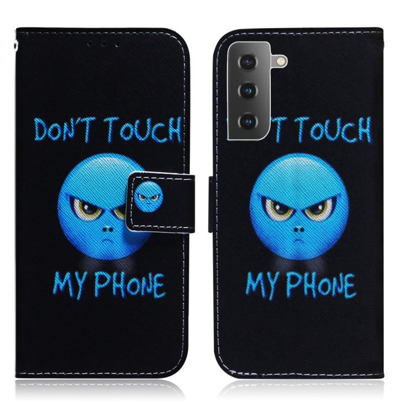 Capa Folio Para Samsung Galaxy S22 5G Emoji Telefone