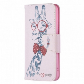 Capa Folio Para Samsung Galaxy S22 5G Girafa Inteligente