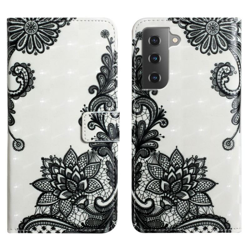 Capa Folio Para Samsung Galaxy S22 5G Renda