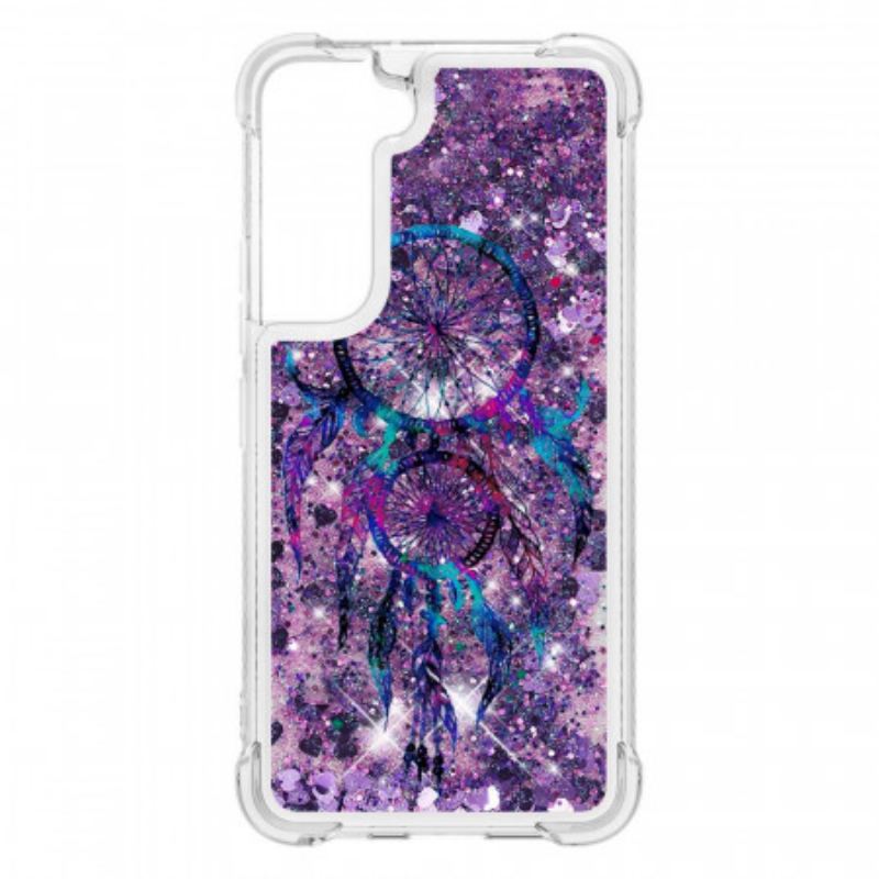 Capa Para Samsung Galaxy S22 5G Apanhador De Sonhos Glitter