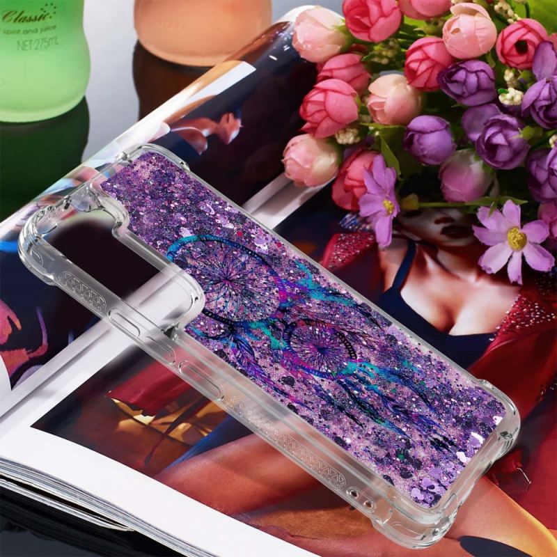 Capa Para Samsung Galaxy S22 5G Apanhador De Sonhos Glitter