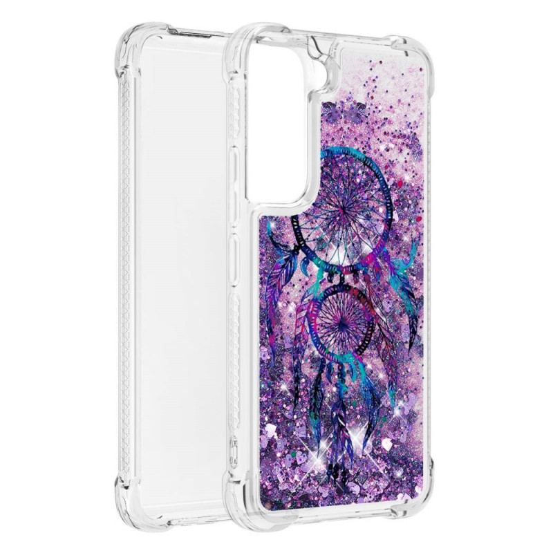 Capa Para Samsung Galaxy S22 5G Apanhador De Sonhos Glitter