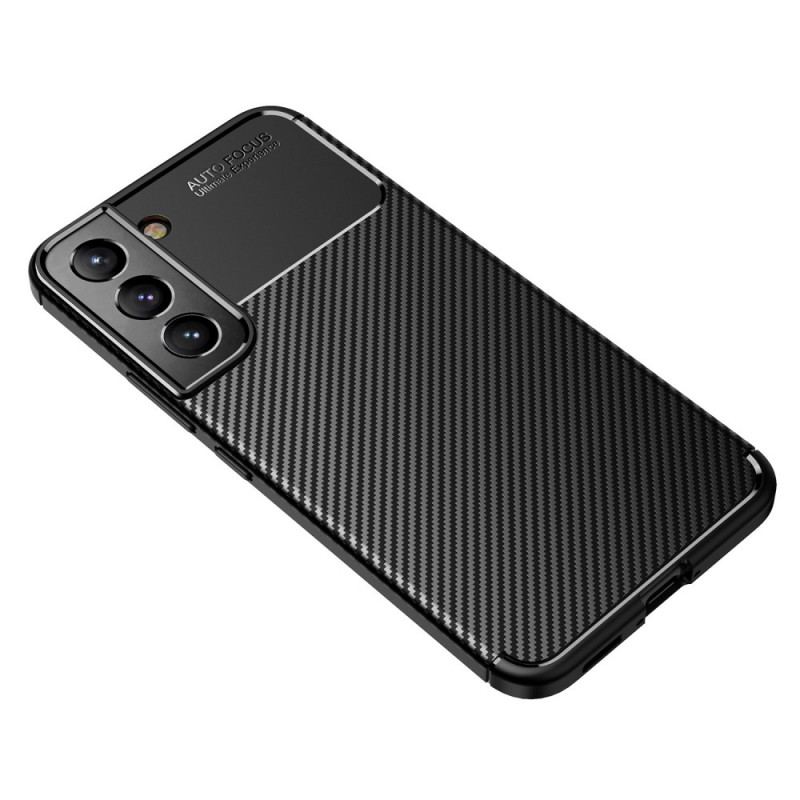 Capa Para Samsung Galaxy S22 5G Fibra De Carbono Flexível