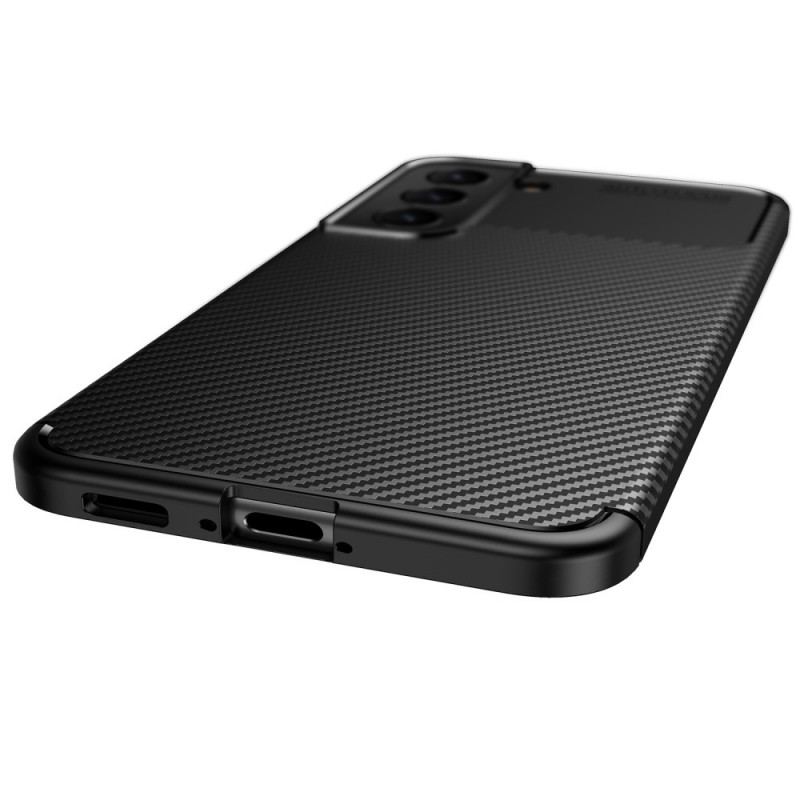 Capa Para Samsung Galaxy S22 5G Fibra De Carbono Flexível