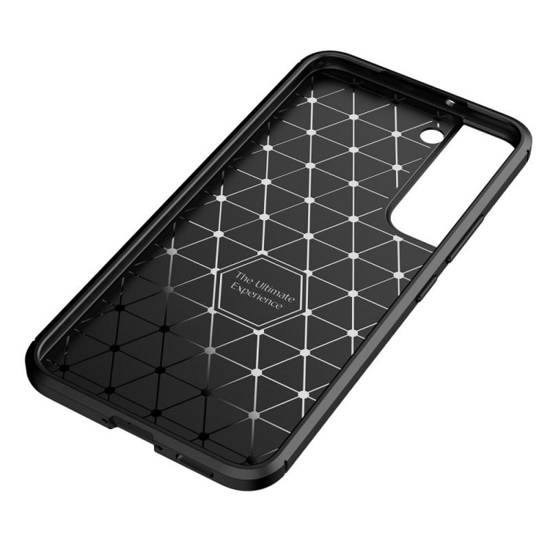 Capa Para Samsung Galaxy S22 5G Fibra De Carbono Flexível