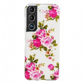 Capa Para Samsung Galaxy S22 5G Flores Da Liberdade Fluorescentes