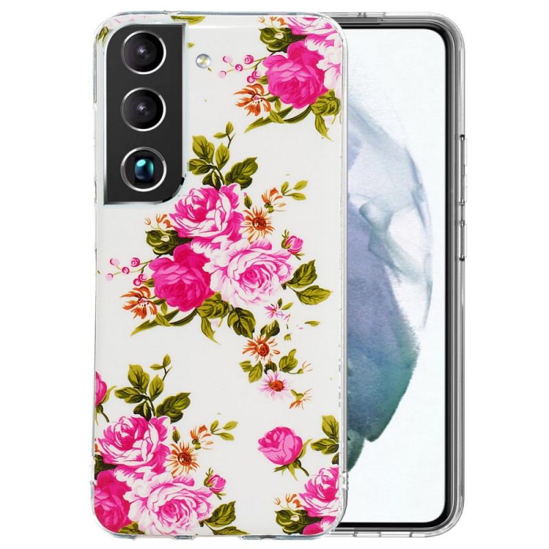 Capa Para Samsung Galaxy S22 5G Flores Da Liberdade Fluorescentes