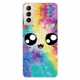 Capa Para Samsung Galaxy S22 5G Gato De Desenho Animado