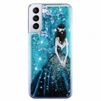 Capa Para Samsung Galaxy S22 5G Lantejoulas Femininas