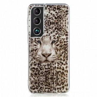 Capa Para Samsung Galaxy S22 5G Leopardo Fluorescente