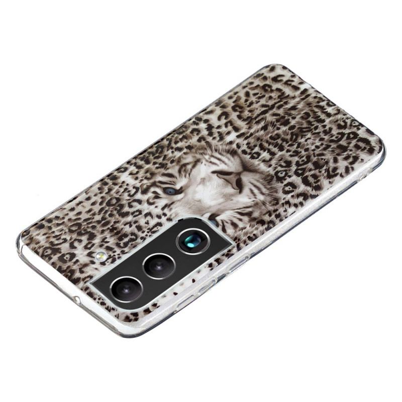 Capa Para Samsung Galaxy S22 5G Leopardo Fluorescente