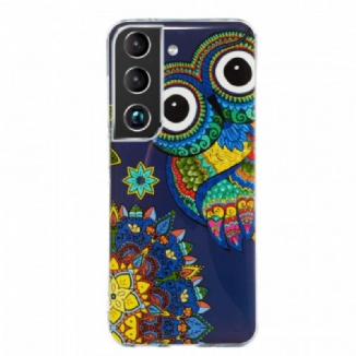 Capa Para Samsung Galaxy S22 5G Mandala Coruja Fluorescente