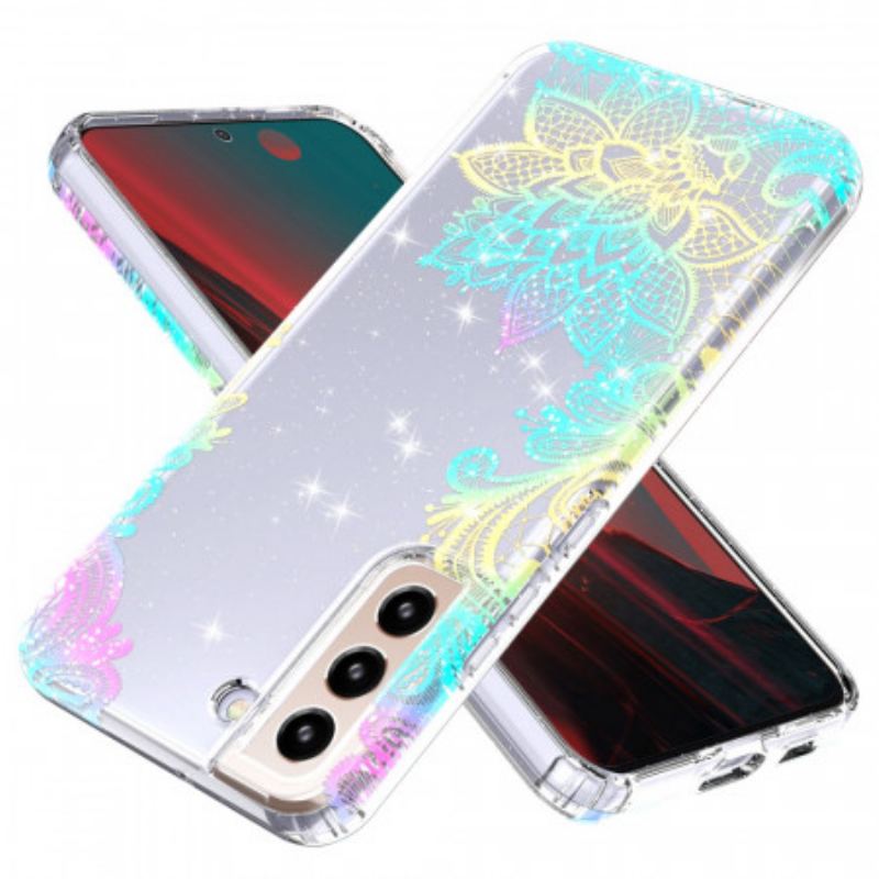 Capa Para Samsung Galaxy S22 5G Mandala De Silicone Flexível