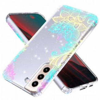 Capa Para Samsung Galaxy S22 5G Mandala De Silicone Flexível