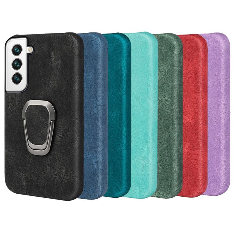 Capa Para Samsung Galaxy S22 5G Novas Cores Com Suporte Para Anéis De Efeito De Couro