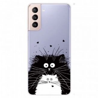 Capa Para Samsung Galaxy S22 5G Olha Os Gatos