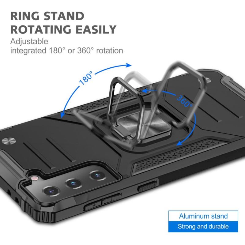 Capa Para Samsung Galaxy S22 5G Porta-anel Destacável