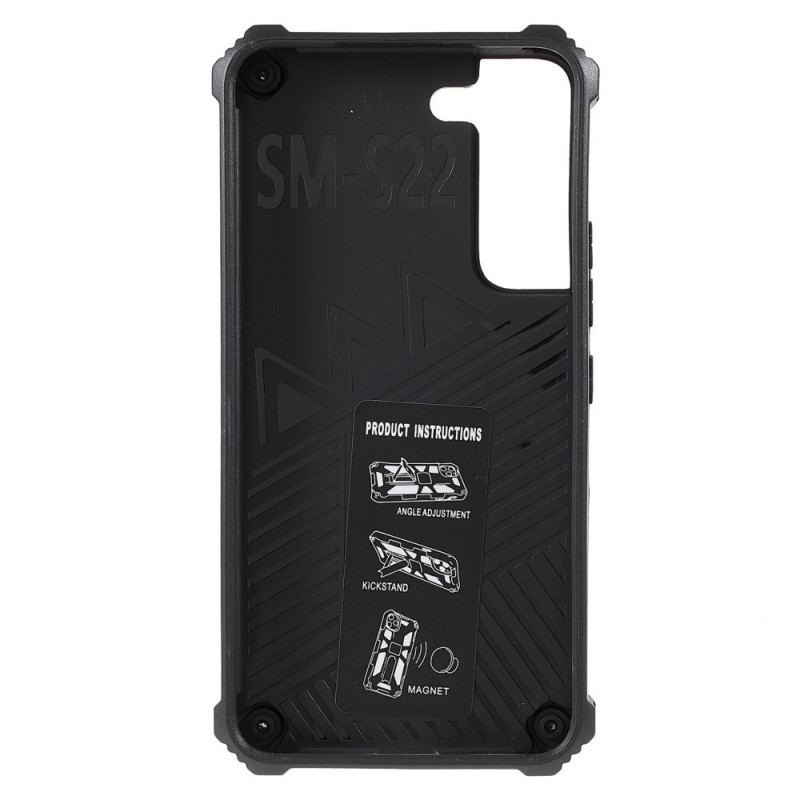 Capa Para Samsung Galaxy S22 5G Suporte Removível Bicolor