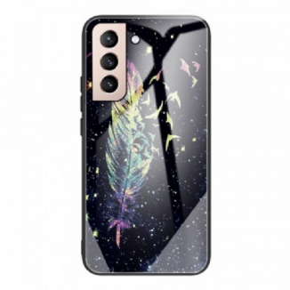 Capa Para Samsung Galaxy S22 5G Vidro Temperado Celeste