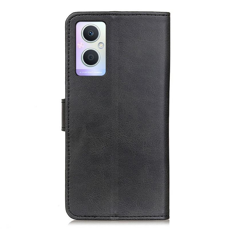 Capa De Couro Para Oppo Reno 8 Lite Estilo De Couro Fosco