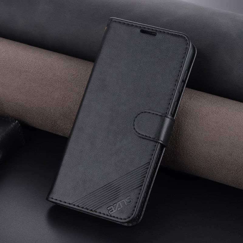 Capa Flip Para Oppo Reno 8 Lite Estilo De Couro Azns