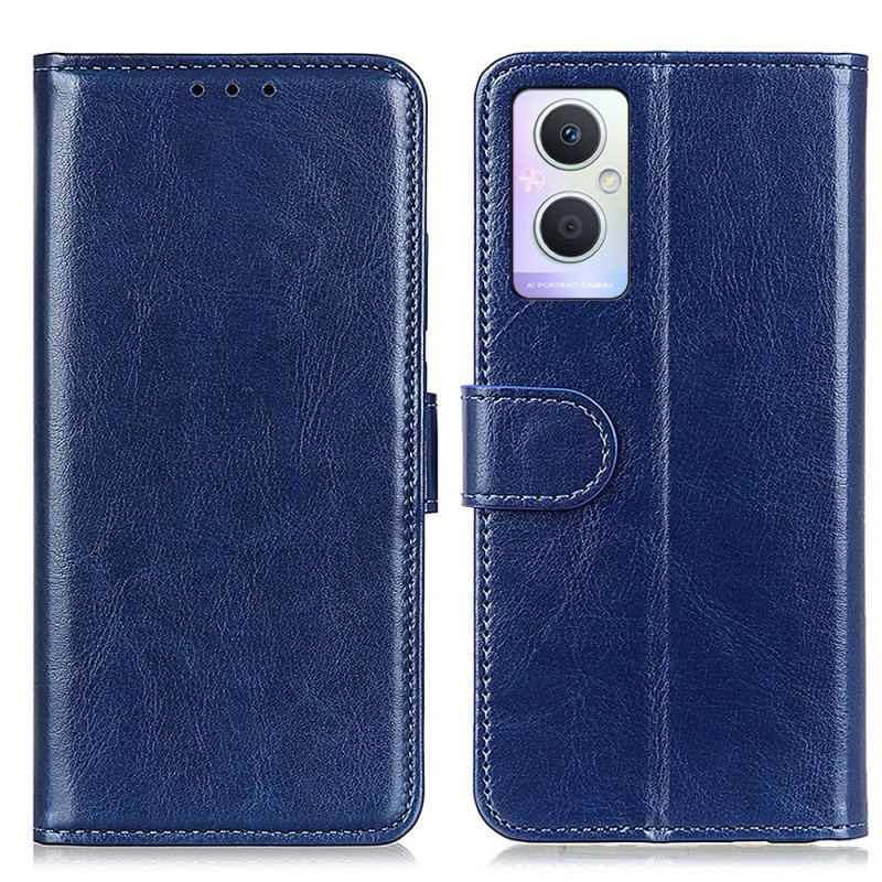 Capa Flip Para Oppo Reno 8 Lite Refinamento De Couro Sintético