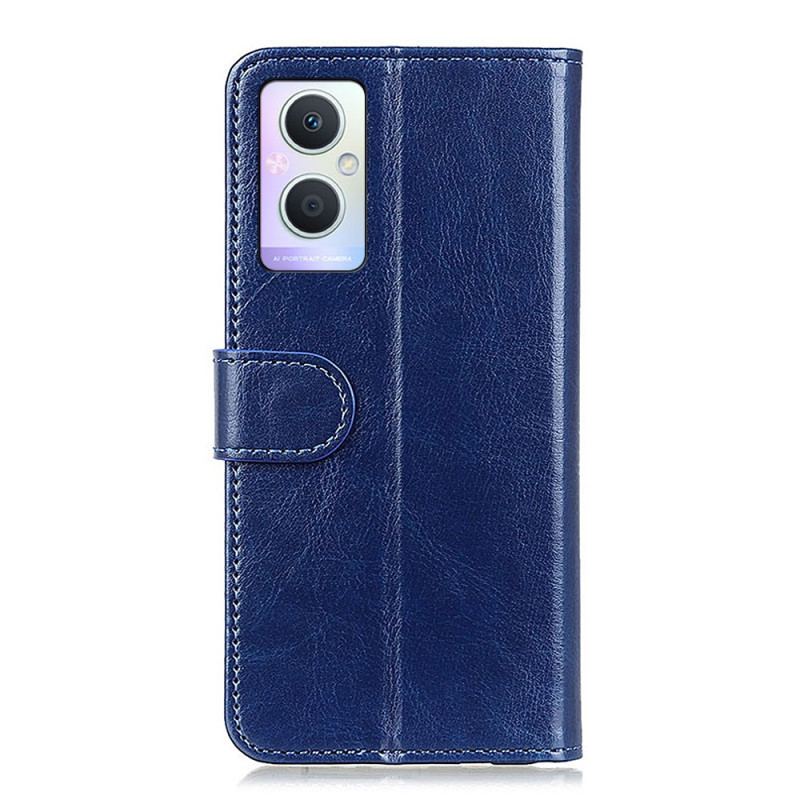 Capa Flip Para Oppo Reno 8 Lite Refinamento De Couro Sintético