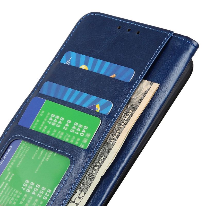 Capa Flip Para Oppo Reno 8 Lite Refinamento De Couro Sintético