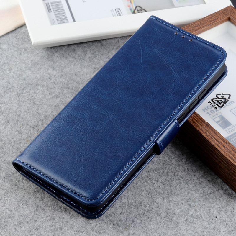 Capa Flip Para Oppo Reno 8 Lite Refinamento De Couro Sintético