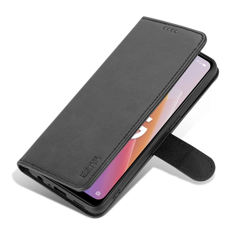 Capa Folio Para Oppo Reno 8 Lite Estilo De Couro Azns