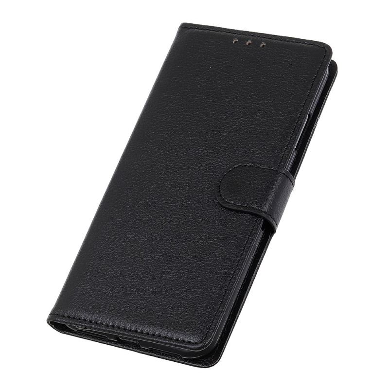 Capa Folio Para Oppo Reno 8 Lite Estilo Tradicional De Couro Lichia