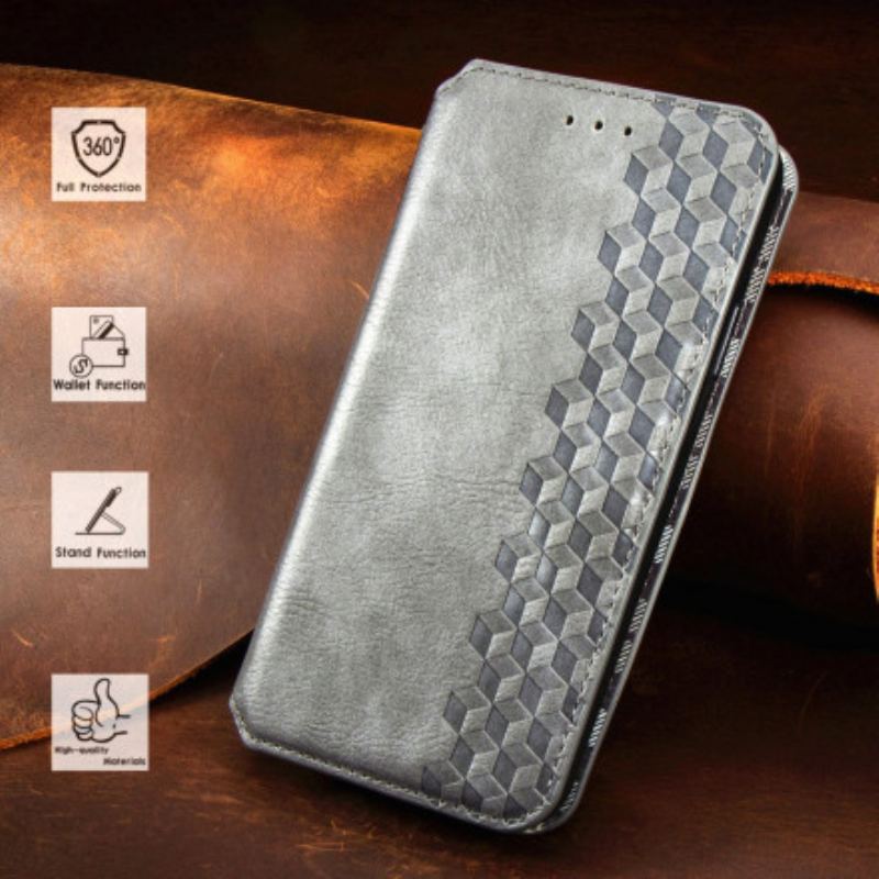 Capa De Celular Para Samsung Galaxy A22 Flip Textura Diamante Efeito Couro