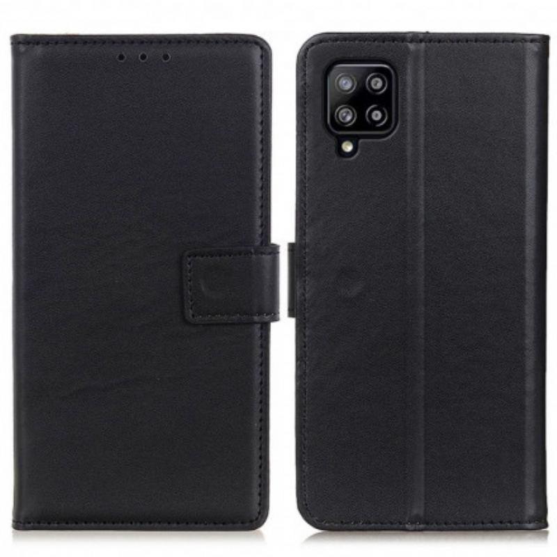 Capa Em Pele Para Samsung Galaxy A22 Couro Sintético Liso