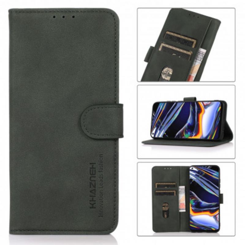 Capa Em Pele Para Samsung Galaxy A22 Khazneh Moda Efeito Couro