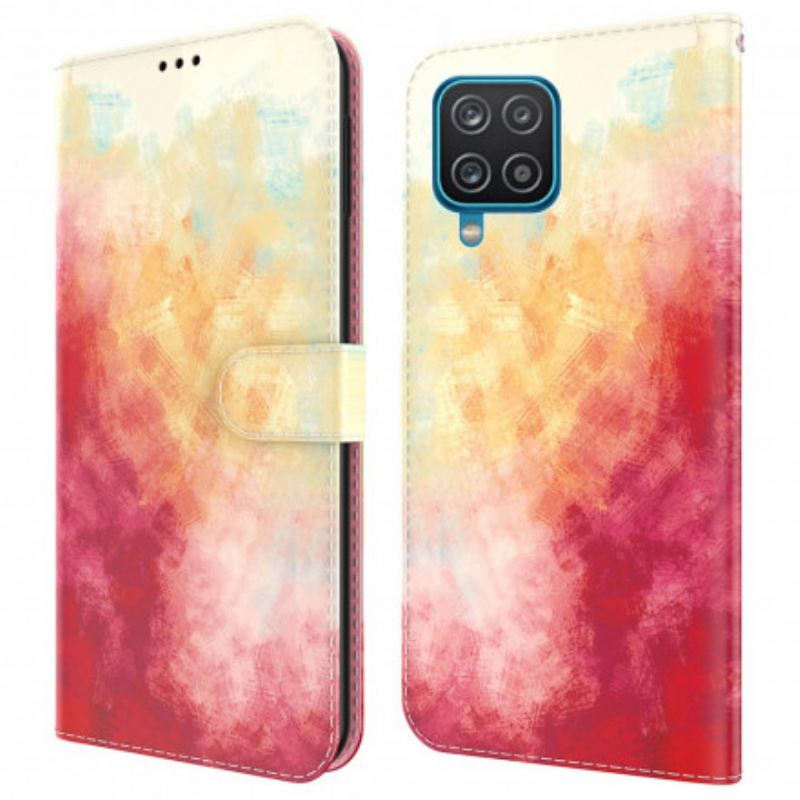 Capa Flip Para Samsung Galaxy A22 Abstração