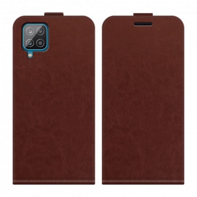 Capa Flip Para Samsung Galaxy A22 De Couro Aba Vertical Efeito Couro