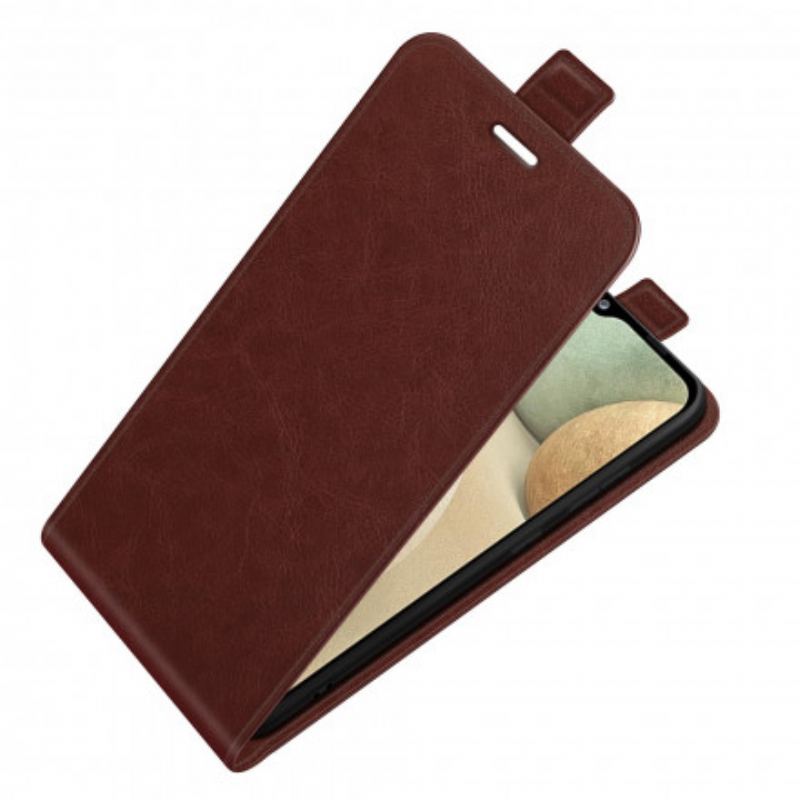 Capa Flip Para Samsung Galaxy A22 De Couro Aba Vertical Efeito Couro