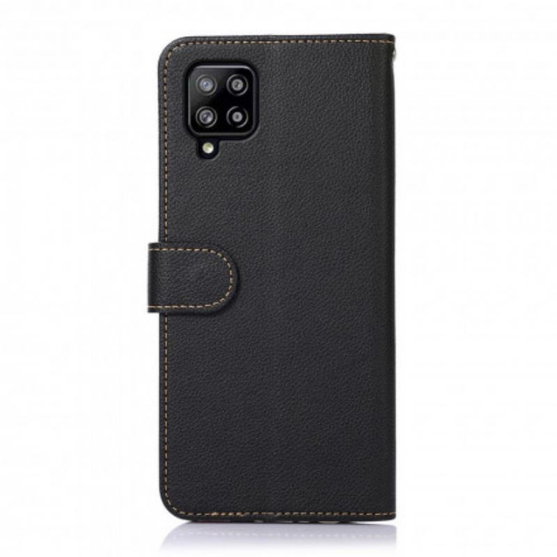 Capa Flip Para Samsung Galaxy A22 Estilo Lichia Rfid Khazneh