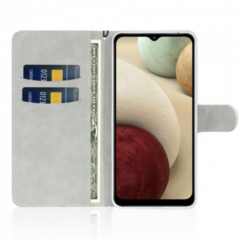 Capa Flip Para Samsung Galaxy A22 Lantejoulas Design S