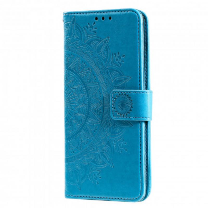 Capa Flip Para Samsung Galaxy A22 Mandala Do Sol