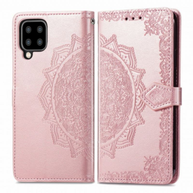 Capa Flip Para Samsung Galaxy A22 Mandala Idade Média