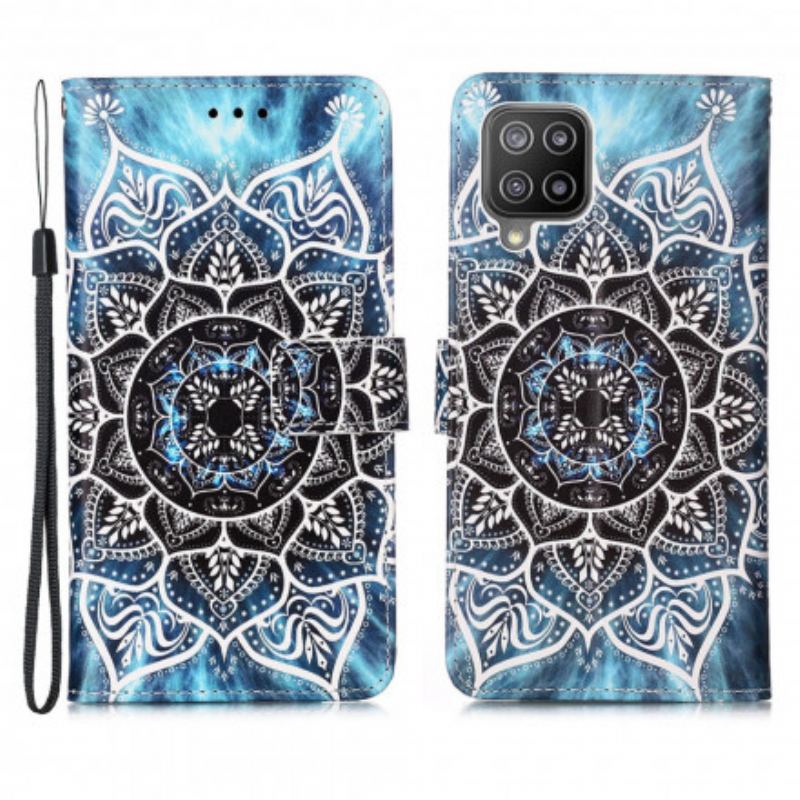 Capa Flip Para Samsung Galaxy A22 Mandala No Céu