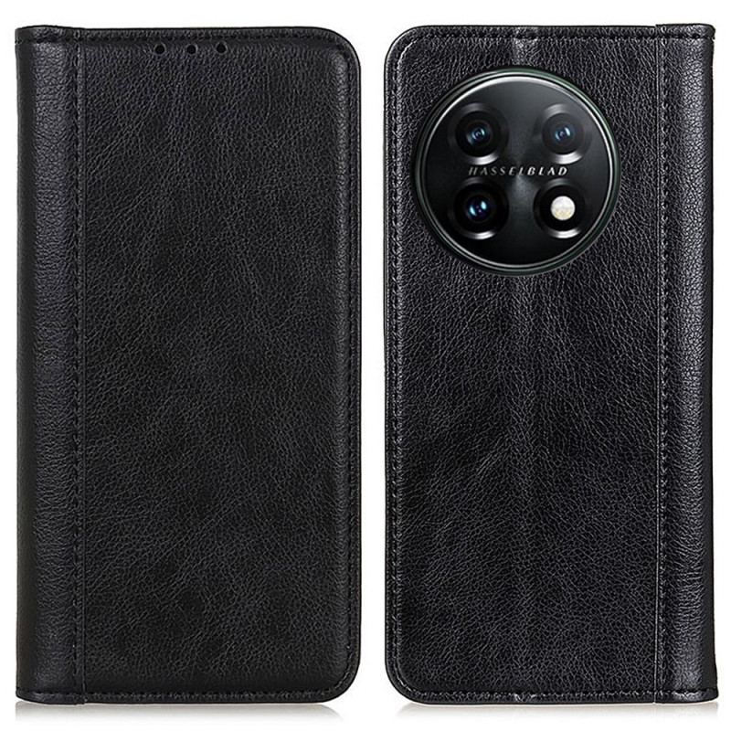 Capa De Celular Para OnePlus 11 5G Flip Elegante Couro Rachado